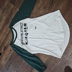 Nike Women's Small Baseball T-shirt MSU Sparty